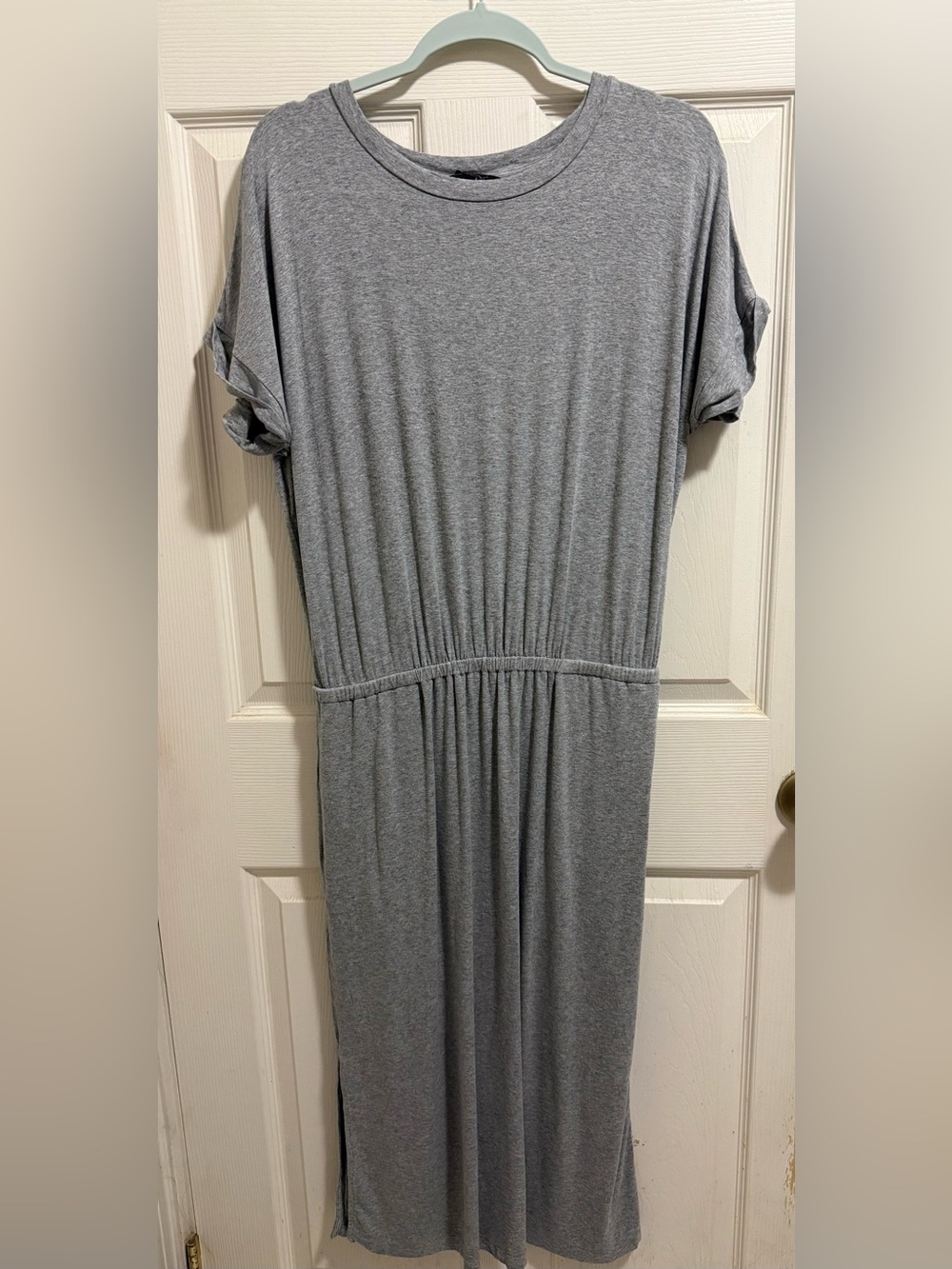 Banana Republic Heather Gray Maxi Dress